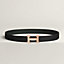 H belt buckle & Reversible leather strap 32&nbsp;mm, View: , view 2 of 3