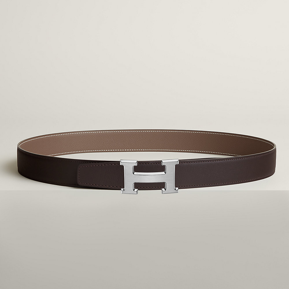 H belt buckle & Reversible leather strap 32 mm | Hermès USA