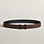 H belt buckle & Reversible leather strap 32&nbsp;mm, View: , view 2 of 3