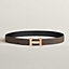 H belt buckle & Reversible leather strap 32 mm, view 2 of 4
