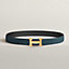 H belt buckle & Reversible leather strap 32 mm, view 2 of 4