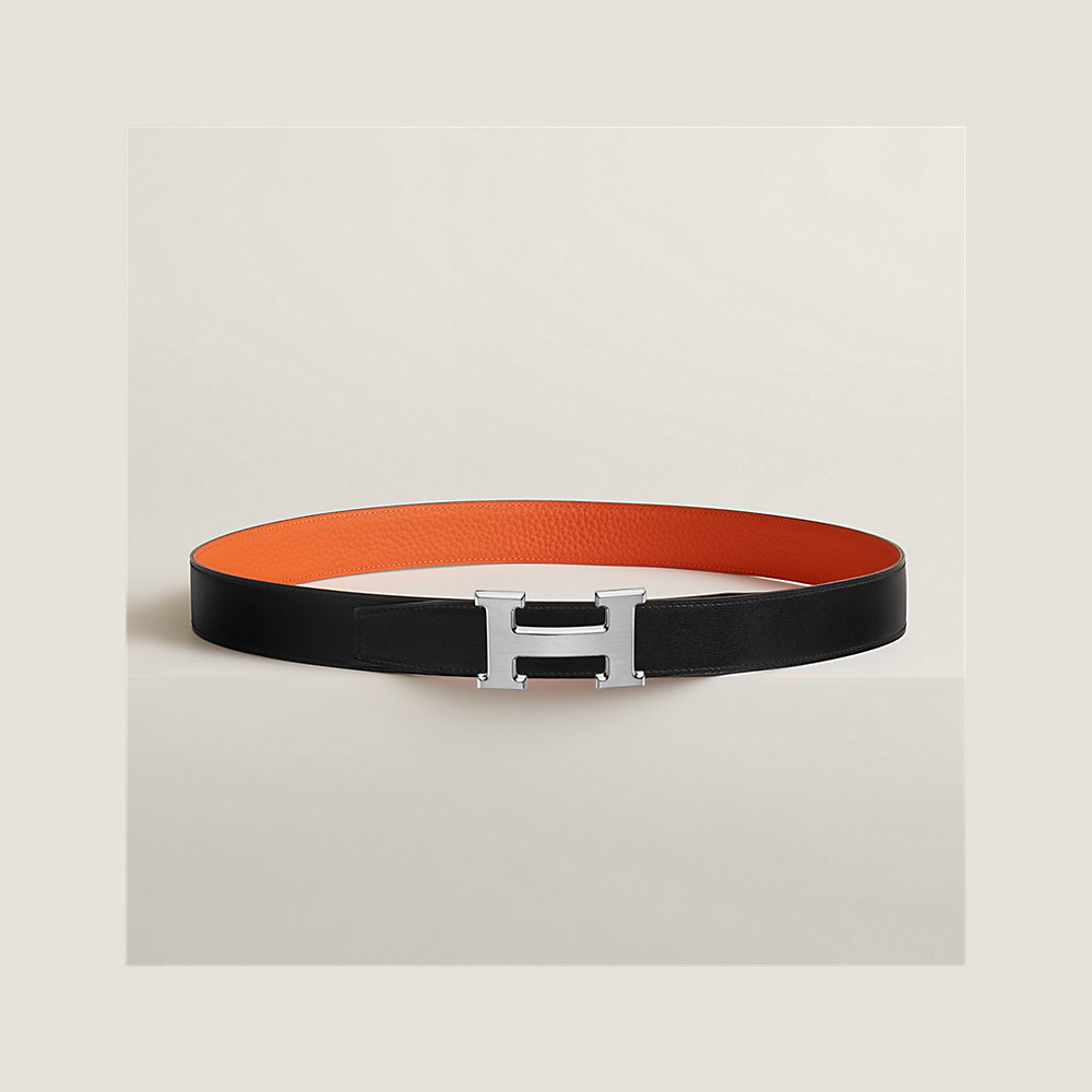 H belt buckle & Reversible leather strap 32 mm | Hermès UK