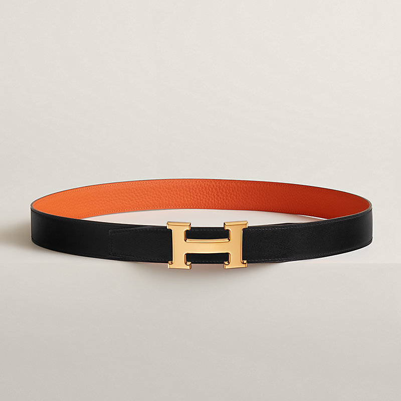 H belt buckle & Reversible leather strap 32 mm