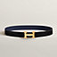 H belt buckle & Reversible leather strap 32&nbsp;mm, View: , view 1 of 3