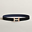 H belt buckle & Reversible leather strap 32&nbsp;mm, View: , view 1 of 3
