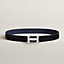 H belt buckle & Reversible leather strap 32&nbsp;mm, View: , view 1 of 3