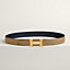 H belt buckle & Reversible leather strap 32 mm, view 2 of 4