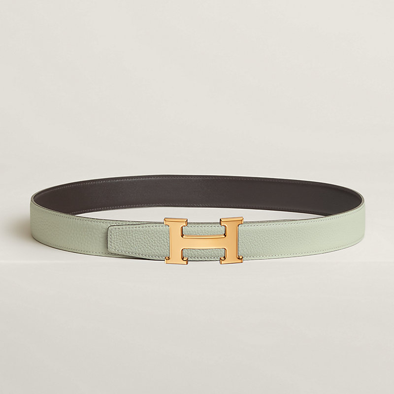 H belt buckle & Reversible leather strap 32 mm