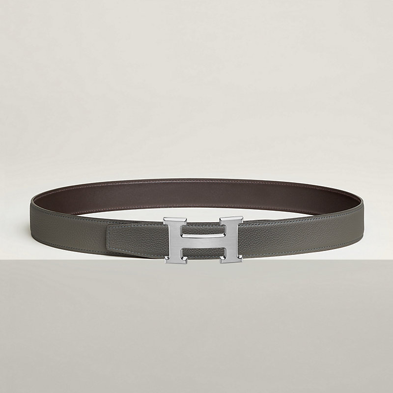 H belt buckle & Reversible leather strap 32 mm