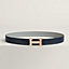 H belt buckle & Reversible leather strap 32&nbsp;mm, View: , view 1 of 3