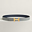 H belt buckle & Reversible leather strap 32&nbsp;mm, View: , view 2 of 3