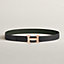H belt buckle & Reversible leather strap 32&nbsp;mm, View: , view 1 of 3