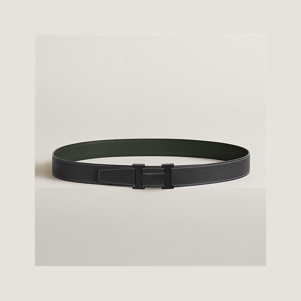 H belt buckle & Reversible leather strap 32 mm | Hermès USA