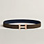 H belt buckle & Reversible leather strap 32&nbsp;mm, View: , view 2 of 3