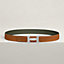 H belt buckle & Reversible leather strap 32 mm, view 2 of 4