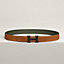 H belt buckle & Reversible leather strap 32&nbsp;mm, View: , view 2 of 3