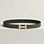 H belt buckle & Reversible leather strap 32&nbsp;mm, View: , view 1 of 3