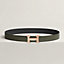 H belt buckle & Reversible leather strap 32&nbsp;mm, View: , view 1 of 3