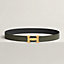 H belt buckle & Reversible leather strap 32&nbsp;mm, View: , view 1 of 3