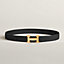 H belt buckle & Reversible leather strap 32 mm, view 2 of 4