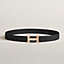 H belt buckle & Reversible leather strap 32 mm, view 2 of 4
