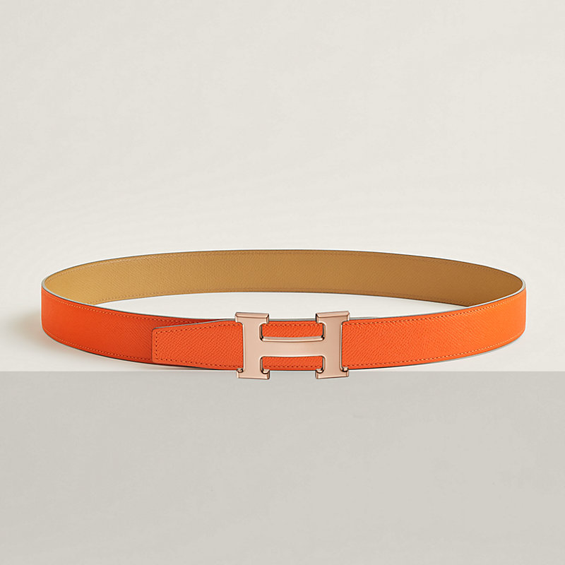 H belt buckle & Reversible leather strap 32 mm