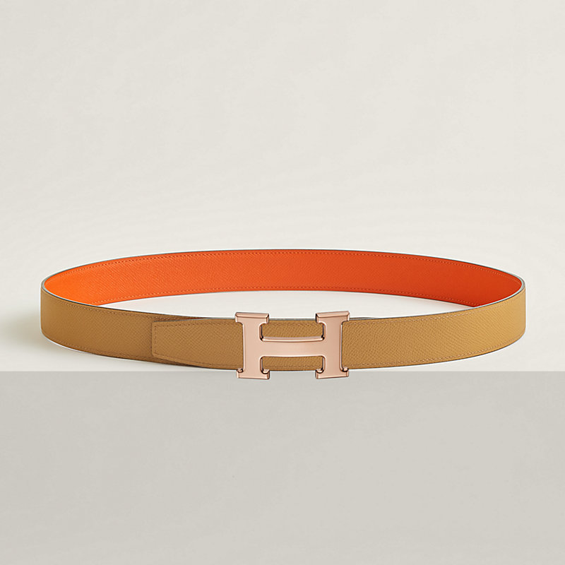 H belt buckle & Reversible leather strap 32 mm