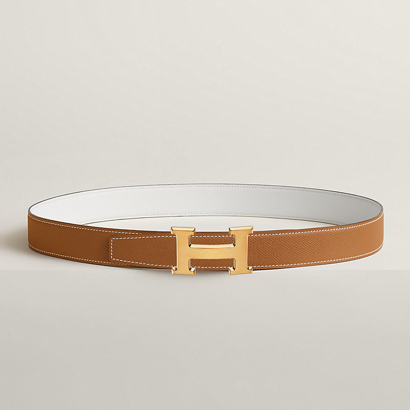 H belt buckle & Reversible leather strap 32 mm | Hermès Canada