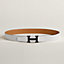 H belt buckle & Reversible leather strap 32 mm, view 2 of 3