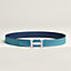 H belt buckle & Reversible leather strap 32&nbsp;mm, View: , view 1 of 3