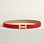 H belt buckle & Reversible leather strap 32&nbsp;mm, View: , view 1 of 3