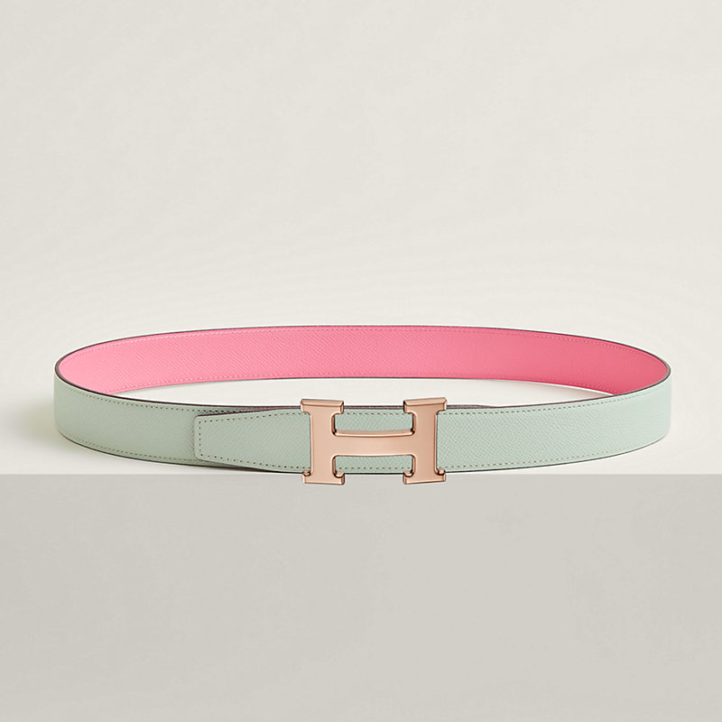 H belt buckle & Reversible leather strap 32 mm