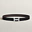 H belt buckle & Reversible leather strap 32 mm, view 1 of 4