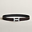 H belt buckle & Reversible leather strap 32 mm, view 2 of 4