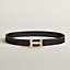 H belt buckle & Reversible leather strap 32&nbsp;mm, View: , view 2 of 3