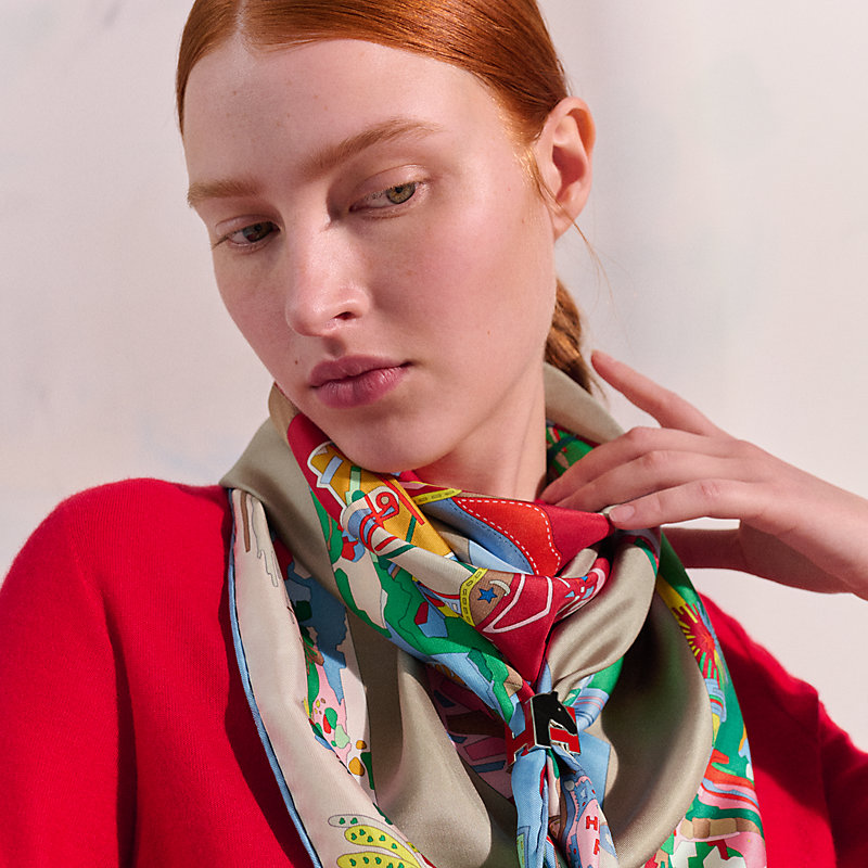 H Cheval scarf ring Grey Hermès Finland