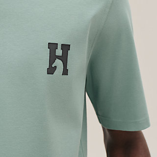 【カジュアル】HERMES H'Cheval ミニパッチ Tシャツ 半袖 Hロゴ H'Cheval