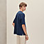 "H'Cheval" t-shirt with leather detail, View: Worn, worn, view 3 of 4