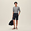"H'Cheval" t-shirt with leather detail, View: Worn, worn, view 1 of 4