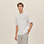 "H'Cheval" t-shirt with leather detail, View: Worn, worn, view 2 of 4