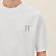 "H'Cheval" t-shirt with leather detail, View: Worn, worn, view 4 of 4