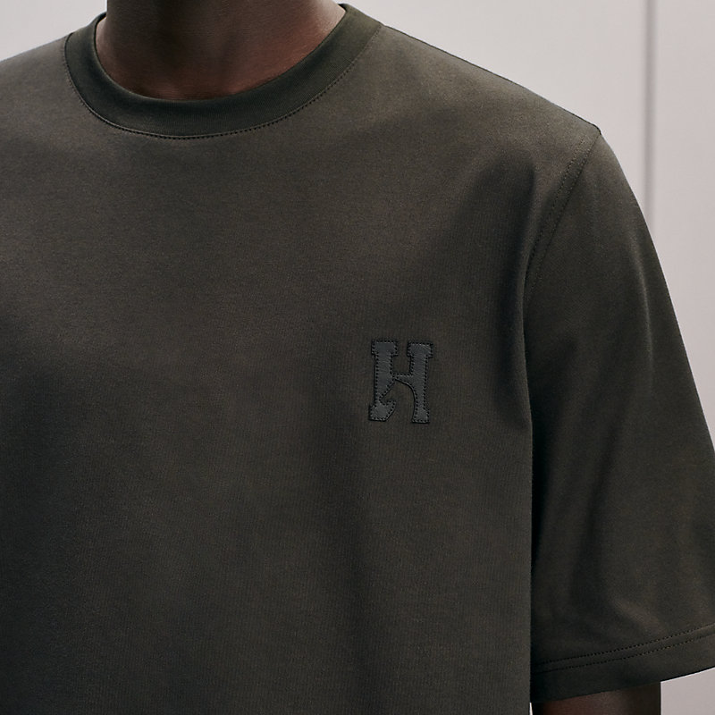 "H'Cheval" t-shirt with leather detail, View: , view 4 of 4