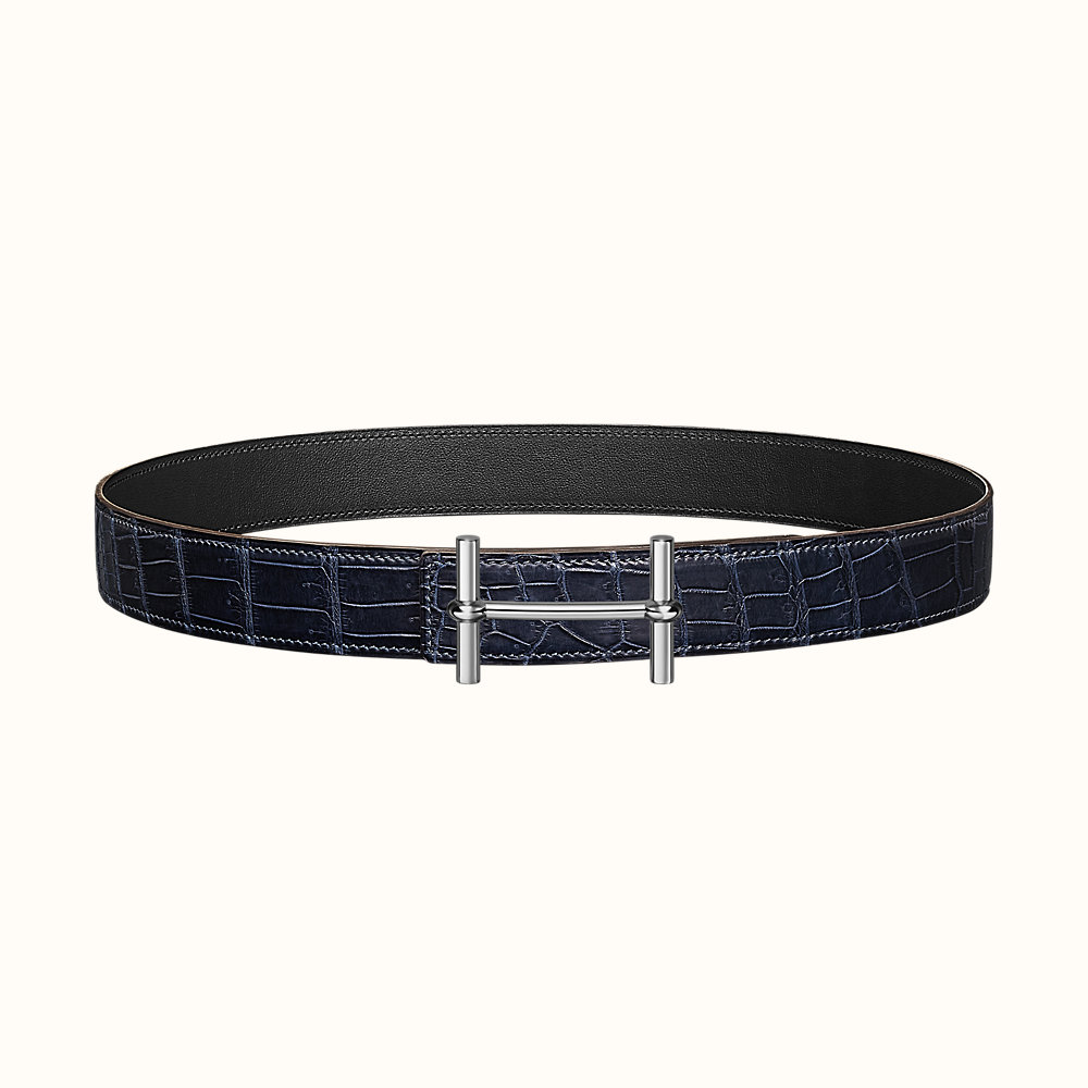 H d'Ancre belt buckle & Leather strap 32 mm | Hermès Canada