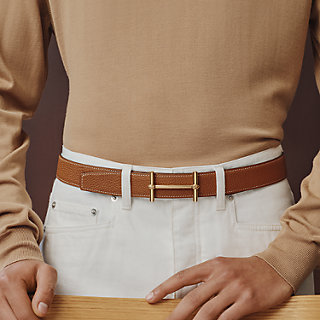 H d'Ancre belt buckle & Reversible leather strap 32 mm | Hermès USA