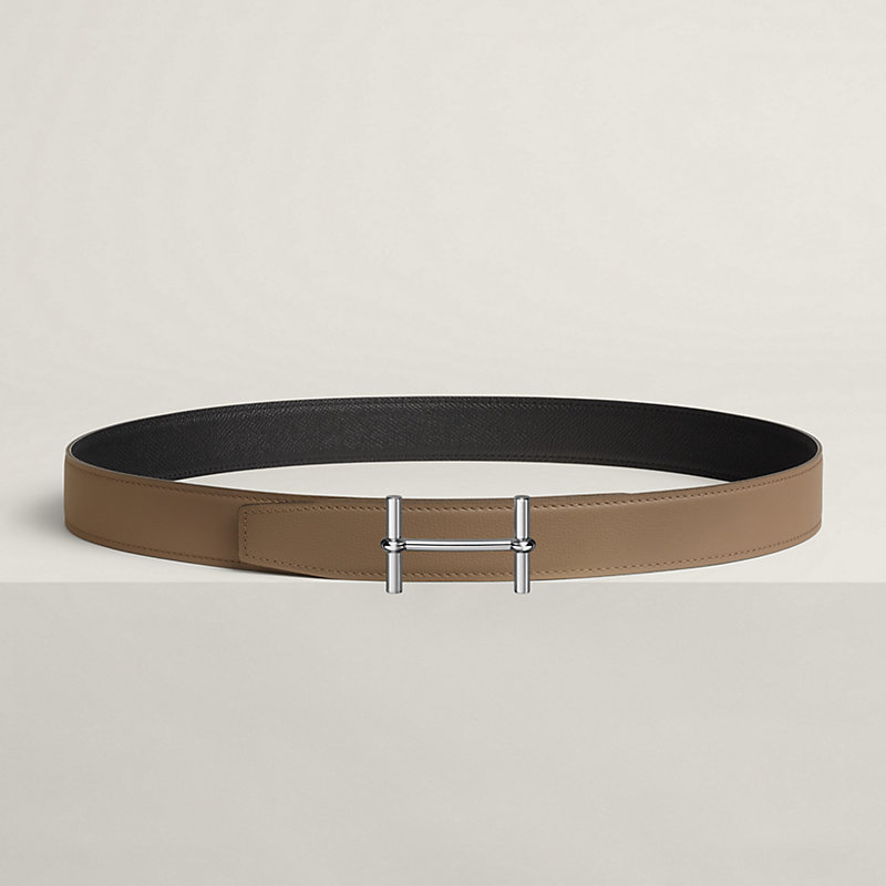 H d'Ancre belt buckle & Reversible leather strap 32 mm