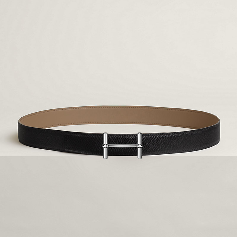 【柄入りNoir & Gold ×S金具】HERMES Ancre リバーシブルベルト 064544cm2mp_02.jpg