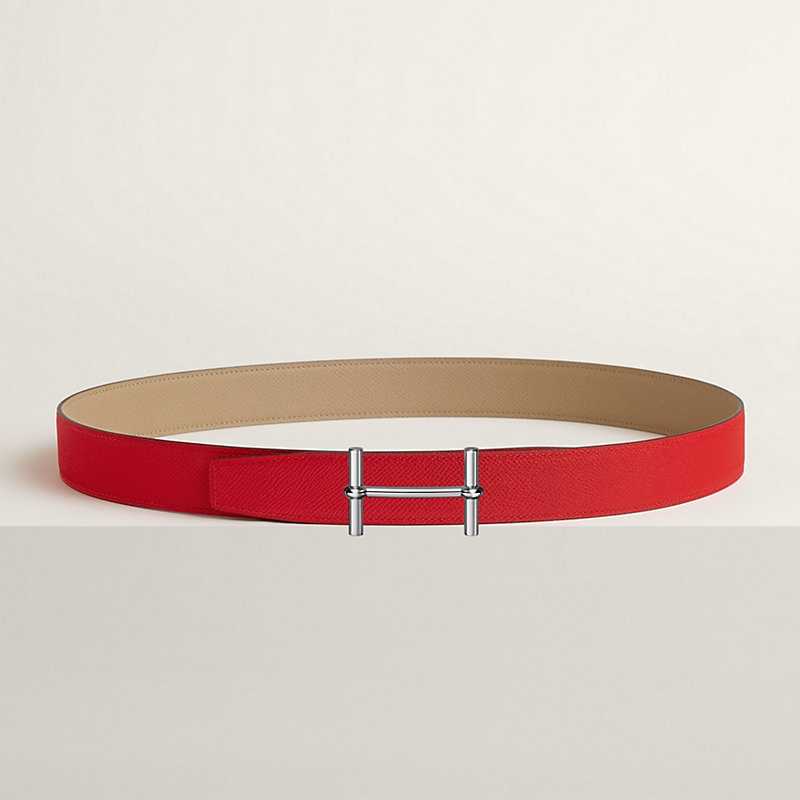 H d'Ancre belt buckle & Reversible leather strap 32 mm