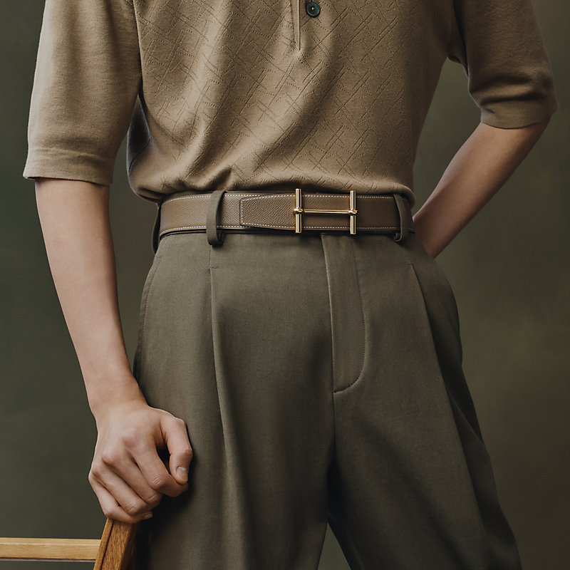 H d'Ancre belt buckle & Reversible leather strap 38&nbsp;mm