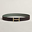 H d'Ancre belt buckle & Reversible leather strap 38&nbsp;mm, View: , view 1 of 3