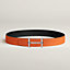 H d'Ancre belt buckle & Reversible leather strap 38 mm, view 2 of 3